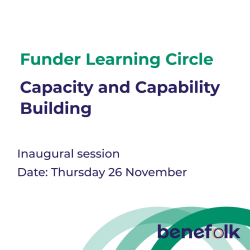 Benefolk's Inaugural Funder Learning Circle